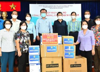 Ủy ban Xã hội của Quốc hội ủng hộ kinh phí, vật tư trị giá 848 triệu đồng cho TPHCM