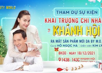 Hồ Ngọc Hà – Kim Lý tham dự sự kiện khai trương siêu thị mỹ phẩm AB Beauty World Chi Nhánh Khánh Hội