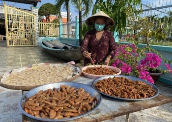 Nhiều hộ dân trồng dưa hấu, làm bánh mứt ở Cà Mau tất bật vào vụ Tết