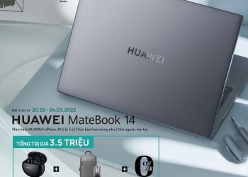 HUAWEI MateBook 14 có giá bán chính thức 21tr990