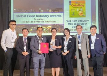 VitaDairy “thắng lớn” trong đề cử Giải thưởng Công nghiệp Thực phẩm Toàn cầu IUFoST tại Singapore
