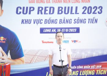 96 đội bóng tham dự Giải bóng đá Thanh niên công nhân Cup Red Bull 2023 khu vực Đồng  bằng Sông Tiền