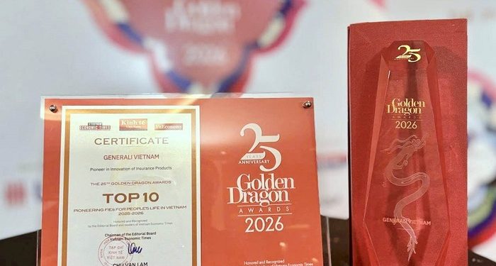 Generali Việt Nam khẳng định vị thế trong đổi mới sản phẩm bảo hiểm tại Giải thưởng Rồng Vàng 2026