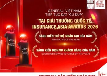 Generali nhận cú đúp giải thưởng về công nghệ và dịch vụ khách hàng tại Insurance Asia Awards 2026